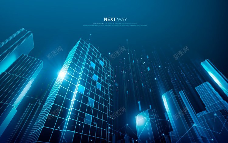 科技未来感商务蓝色线条数据地球5G海报bannerjpg设计背景_新图网 https://ixintu.com 国外