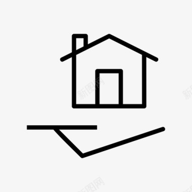 住房家庭保险财产图标图标