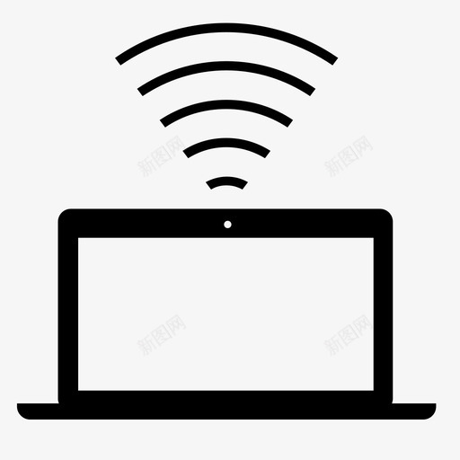 无线互联网笔记本电脑macbook图标svg_新图网 https://ixintu.com macbook wifi 个人电脑 无线互联网 笔记本电脑