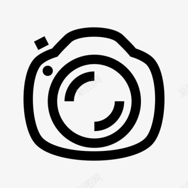 相机镜头圆形图标图标