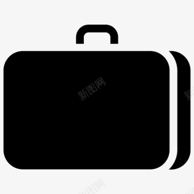 行李箱装运滚动图标图标