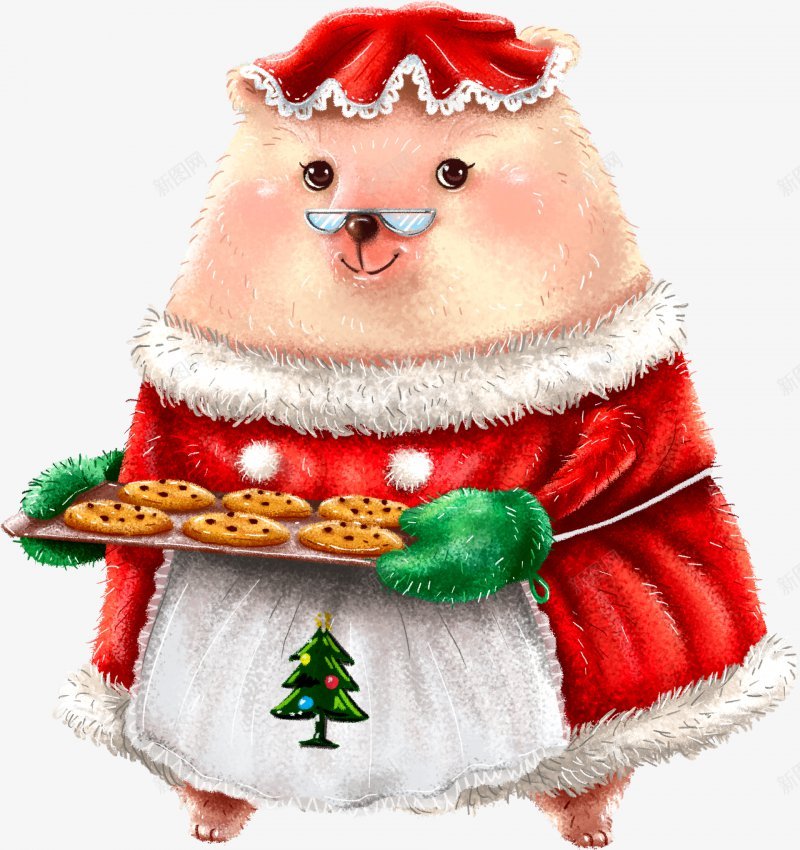 节日美味圣诞饼干鼹鼠夫人手绘卡通壁纸png免抠素材_新图网 https://ixintu.com 卡通壁纸 圣诞 夫人 手绘卡通图片壁纸 美味 节日 饼干 鼹鼠