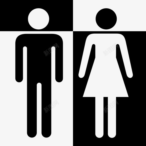 混合性别性别中立图标svg_新图网 https://ixintu.com 性别中立 混合性别