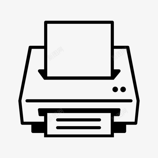 打印机硬件外围设备图标svg_新图网 https://ixintu.com 印刷 外围设备 打印机 打印机机器 硬件