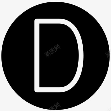 d基本字母表图标图标