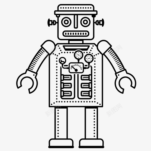 机器人科幻小说物体图标svg_新图网 https://ixintu.com 展示品 文章 未来 机器 机器人 机械 材料 物体 物品 科幻小说 类人