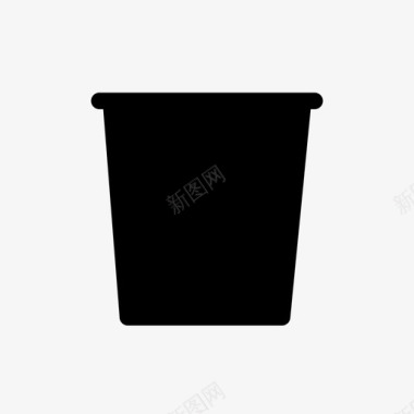垃圾桶桶容器图标图标