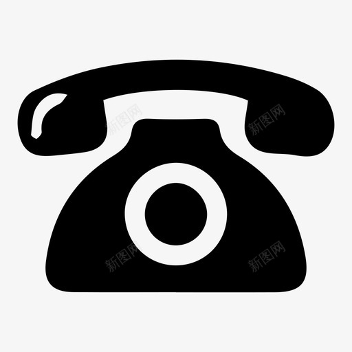 电话通话旋转电话图标svg_新图网 https://ixintu.com 交易 人 拨号 旋转电话 旧电话 电话 联系 通讯 通话 铃声