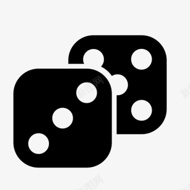 骰子机会赌博图标图标