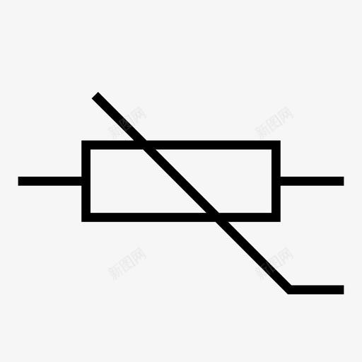 变阻器电气元件电子图标svg_新图网 https://ixintu.com 变阻器 技术 电子 电子元件 电气元件 电阻 硬件