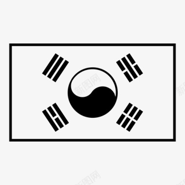 韩国国家国旗图标图标
