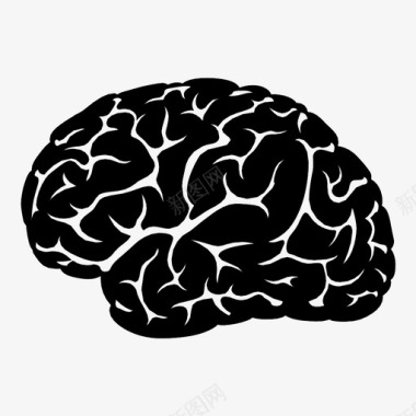 大脑心理头脑图标图标