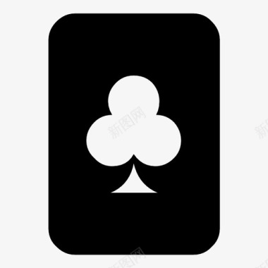 俱乐部扑克牌纸牌俱乐部卡图标图标
