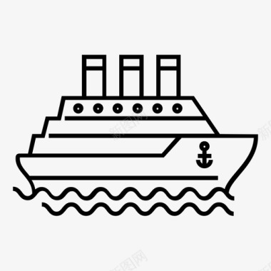 船海轮帆船图标图标