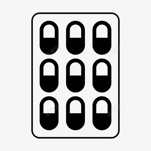 药片处方药药房图标svg_新图网 https://ixintu.com 医疗 医院 处方药 急诊 救护车 药房 药片 药物