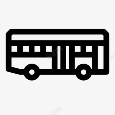 公共汽车旅游交通图标图标