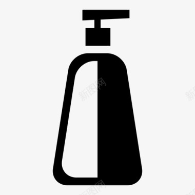 肥皂分配器spa肥皂瓶图标图标