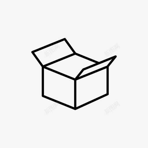 开箱东西包装图标svg_新图网 https://ixintu.com 东西 包装 家 开箱 搬家 纸板箱