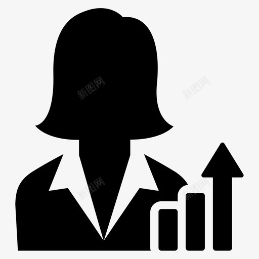 统计数学增长图标svg_新图网 https://ixintu.com 分析 图表 增长 女商人 数学 算术 统计 酒吧 金融业务