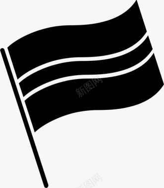 博茨瓦纳国旗代表国家符号图标图标