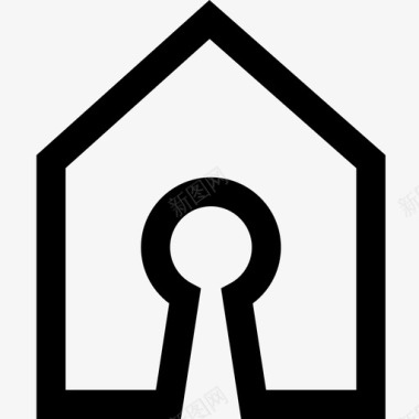 房子锁锁着的家安全的房子图标图标