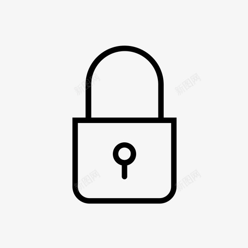 锁保护贵重物品图标svg_新图网 https://ixintu.com 不可接近 保护 公用事业 贵重物品 锁 非公用