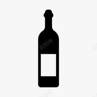 酒瓶聚会玻璃瓶图标图标
