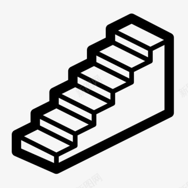 楼梯模块化梯子图标图标