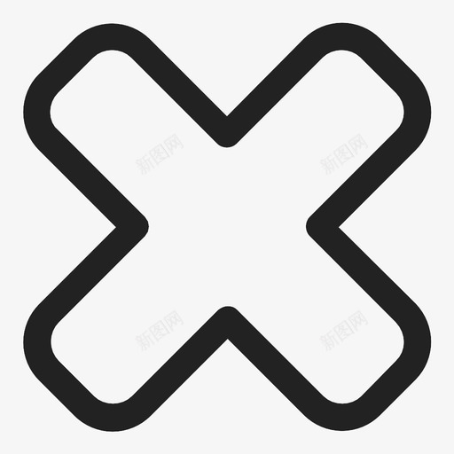 取消删除禁止访问图标svg_新图网 https://ixintu.com 不正确 交叉 删除 取消 放弃 清除 禁止访问 错误