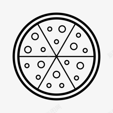 披萨切片餐厅图标图标