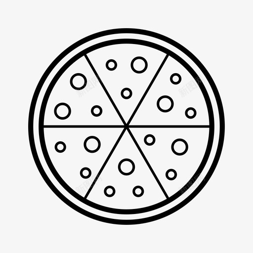 披萨切片餐厅图标svg_新图网 https://ixintu.com 切片 吃 咖啡 意大利食品 披萨 菜单 食品和饮料 食物 餐厅