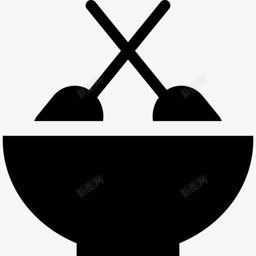 食物碗吃图标svg_新图网 https://ixintu.com 勺子 吃 碗 面条 食物
