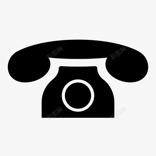 电话通讯旧的图标svg_新图网 https://ixintu.com 复古的 旧的 电话 通讯