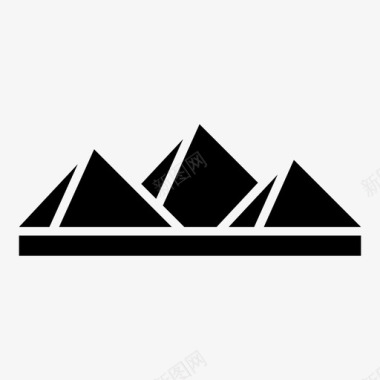 金字塔法老纪念碑图标图标
