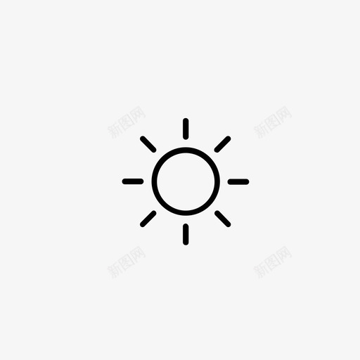 阳光炎热天空图标svg_新图网 https://ixintu.com 天空 棕褐色 温暖 炎热 网站线条艺术图标 阳光