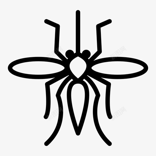 蚊子叮咬虫子图标svg_新图网 https://ixintu.com wsd昆虫 叮咬 害虫 昆虫 虫子 蚊子