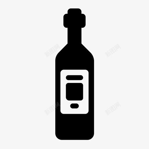 葡萄酒标签葡萄图标svg_新图网 https://ixintu.com 可回收物 标签 玻璃瓶 葡萄 葡萄酒 软木塞 酒精 饮料