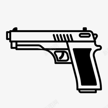 枪武器暴力图标图标