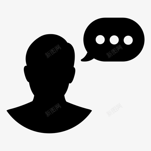 语音文本消息文本气泡图标svg_新图网 https://ixintu.com 响应 回复 文本气泡 文本消息 讲话 语音 语音气泡 配置文件