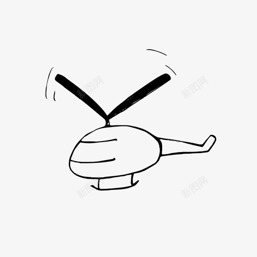 直升机翼图标svg_新图网 https://ixintu.com 直升机翼