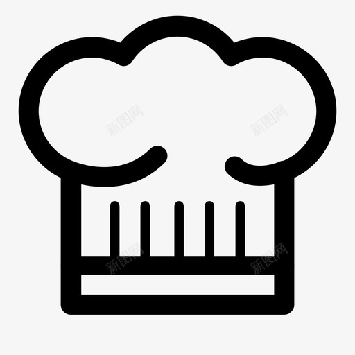 玩具餐厅帽子图标svg_新图网 https://ixintu.com 厨师制服 厨师帽 帽子 快餐 烹饪帽 玩具 面包师 餐厅