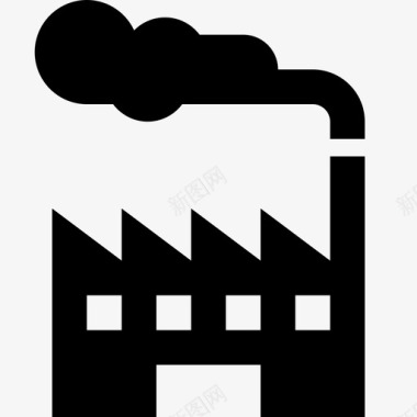 工厂烟雾污染图标图标