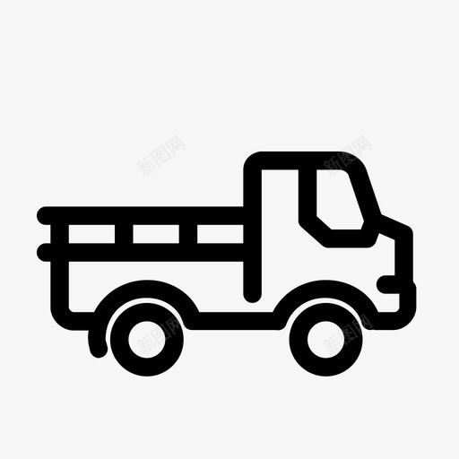 皮卡农场卡车图标svg_新图网 https://ixintu.com 农场 卡车 皮卡 自行车和任何能让你滚动的东西 车辆 运输车汽车