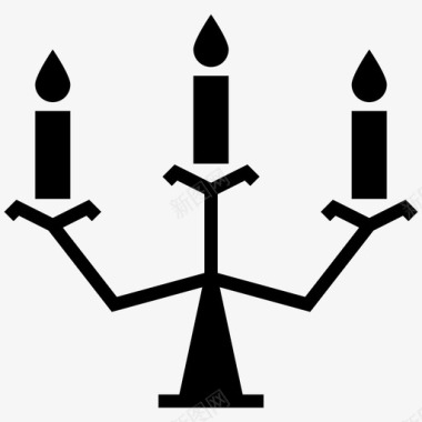 蜡烛烛台光图标图标