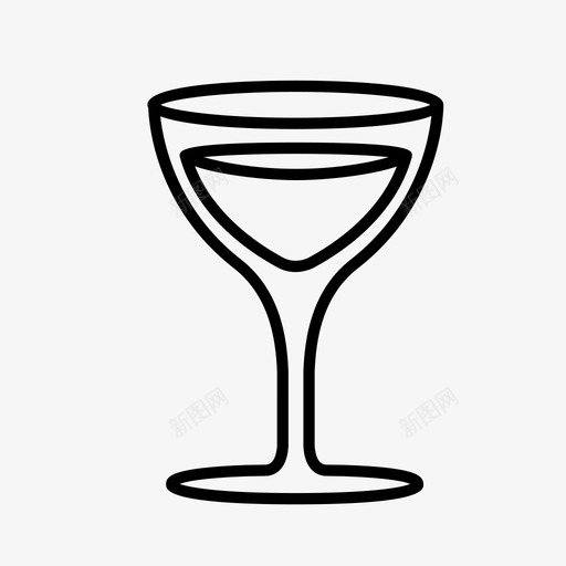 玻璃水马提尼杯图标svg_新图网 https://ixintu.com 杯子 水 液体 玻璃 玻璃器皿 酒吧 饮料 马提尼杯 鸡尾酒