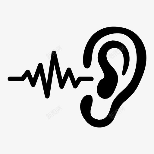 听觉信号声音图标svg_新图网 https://ixintu.com 信号 听觉 声波 声音 感官 音量 音频