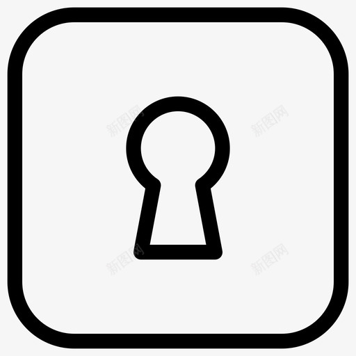 钥匙孔登录线图标svg_新图网 https://ixintu.com 登录线图标 钥匙孔