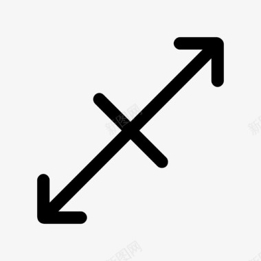 箭头拉伸大小图标图标