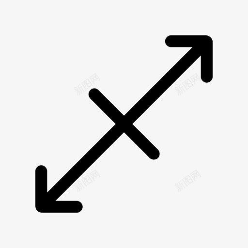 箭头拉伸大小图标svg_新图网 https://ixintu.com 大 大小 拉伸 方向 查找 箭头 调整大小