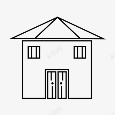 家脸房子房子门图标图标